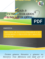 Textos Literarios y No Literarios Octavo B