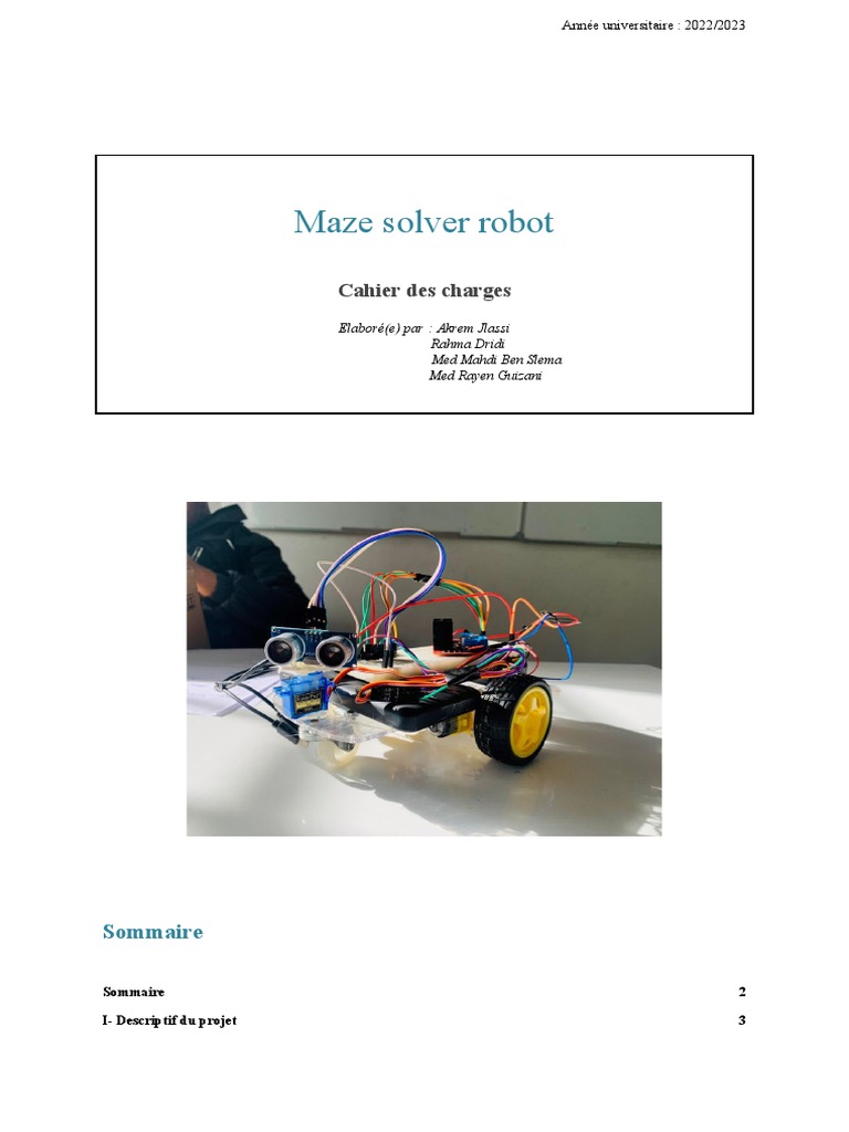 Robot résolveur de labyrinthe autonome | PDF | Sécurité | Robot