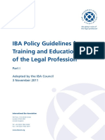 IBA Guidelines Training and Education For Legal Profession 2011 - Part 1...