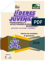 (Ecatepec, Tultitlán Y Tecámac) : Informe de Resultados 3 Generación