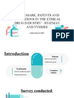Trademarks, patents and innovation in the ethical drug industry: Understanding market dynamics after patent expiration