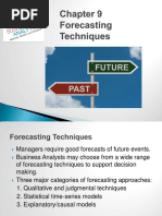 Chapter 9 - Forecasting Techniques