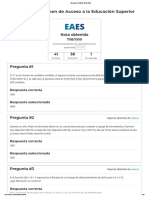 Simulador EXAMEN EAES 2020