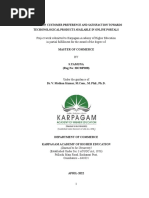 Project Work Submitted To Karpagam Academy of Higher Education in Partial Fulfillment For The Award of The Degree of