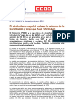 110902 Info 28 - Sindicalismo español contra la reforma constitucional
