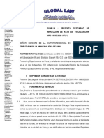 Descargo de Infraccion de Acta de Fiscalizacion Nro 19933-2020-Atu-U