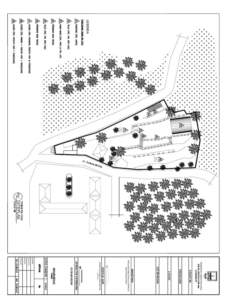 Denah dan Rencana Taman Ria Colo | PDF