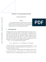 Sobolev Freud Polynomials