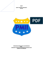 Draft Rapat Tahunan Komisariat RTK Viii