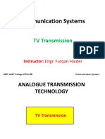Communication Systems: TV Transmission