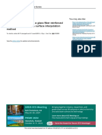 Damage localization in glass fiber plates