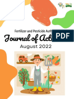Journal of Activities: August 2022