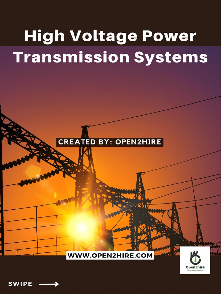High Voltage Power Transmission Systems PDF Electric Power