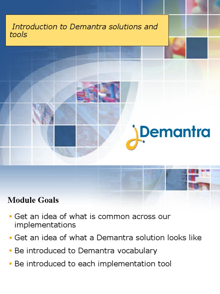 02demantra Intro | PDF | Databases | World Wide Web