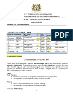 EFN 4302 Rubric - Mark Scheme Semester 2