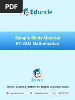 Sample Study Material: IIT-JAM Mathematics