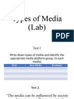 Types of Media (Lab)
