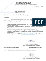 No. F 20019/1/2018-SPMU (WCD) Government of Mizoram Directorate of Women & Child Development