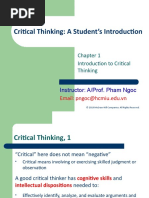 Critical Thinking: A Student's Introduction