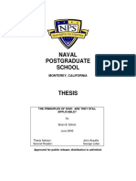 Naval Postgraduate School Thesis Questions Modern War Principles