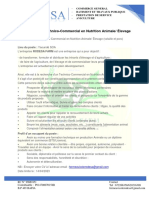 Fiche de Poste Technicien