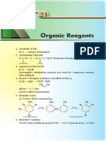 Organic Reagents: 1. Alcoholic KOH 2. Aluminium Ethoxide