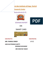 SEMINAR Report On Smart Card