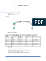 UE12 Static Routing: Arbeitsprotokoll