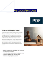 Building Codes/Bye-Laws