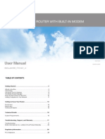 Wireless Router With Built-In Modem: User Manual