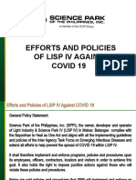 Efforts and Policies of Lisp Iv Against Covid 19