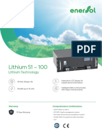 Enersol Lithium 51 100 Battery Datasheet