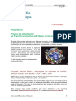 Geografía 4° Etapa: Presentación Proceso de Globalización La Argentina Productiva: Actividades Terciarias