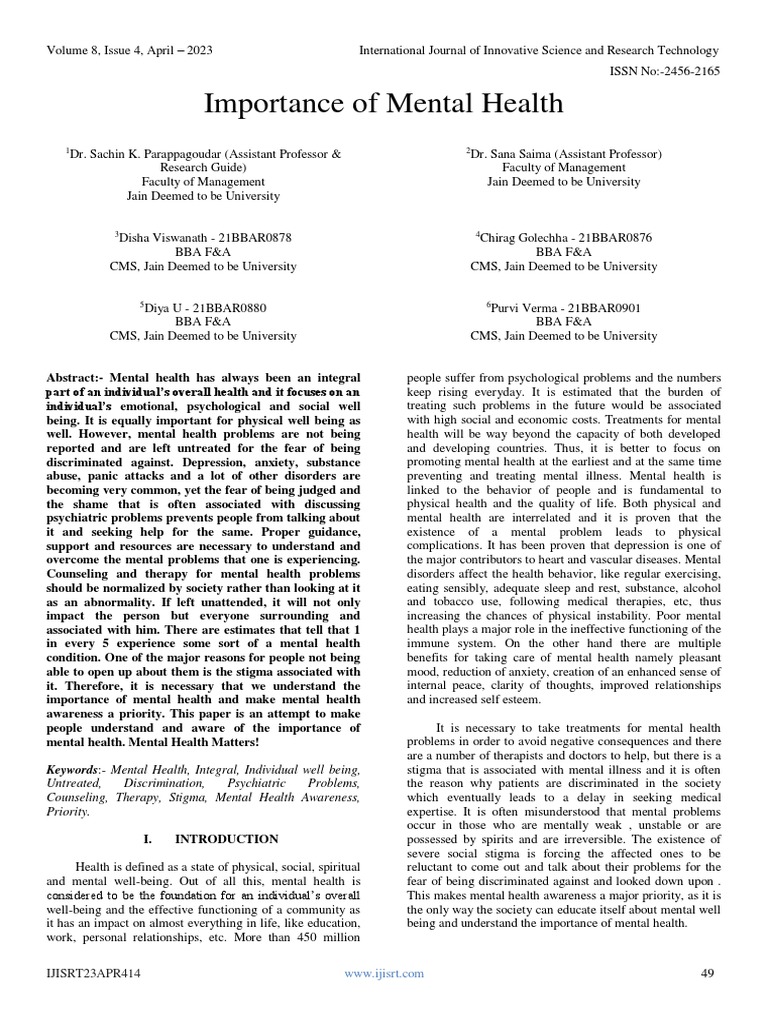 WHAT IS MENTAL HEALTH SCHOLARLY ARTICLES visual data 6