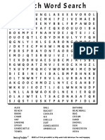 Beach Word Search