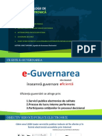 Tehnici Și Tehnologii De: Guvernare Electronică