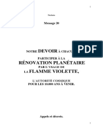 Devoir Rénovation Planétaire Flamme Violette,: Message 20
