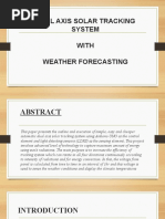 Dual Axis Solar Tracking System