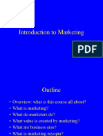 Introduction To Marketing