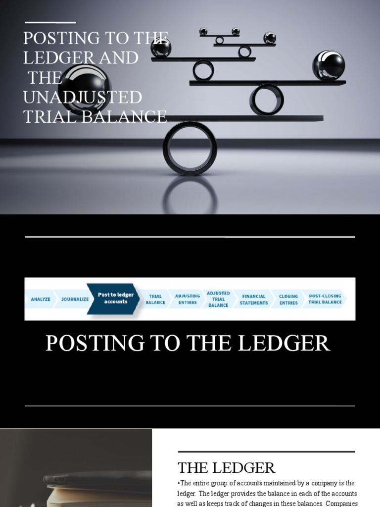 Ledger Posting and Trial Balance Guide | PDF | Debits And Credits ...