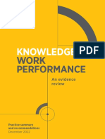 CIPD Knowledge Work Practice Summary 2022