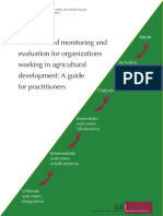 Results-Based Monitoring and Evaluation For Organizations Working in Agricultural Development: A Guide For Practitioners
