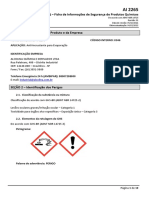 FISPQ - Ficha de Informações de Segurança de Produtos Químicos