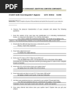 Act 1 Identifying Computer Components