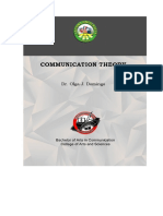 COM 102 Communication Theory Prelim