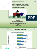 Optymalizacja Nawożenia Mineralnego Z Uwzględnieniem Stanu Odżywienia Roślin W Rolnictwie Precyzyjnym