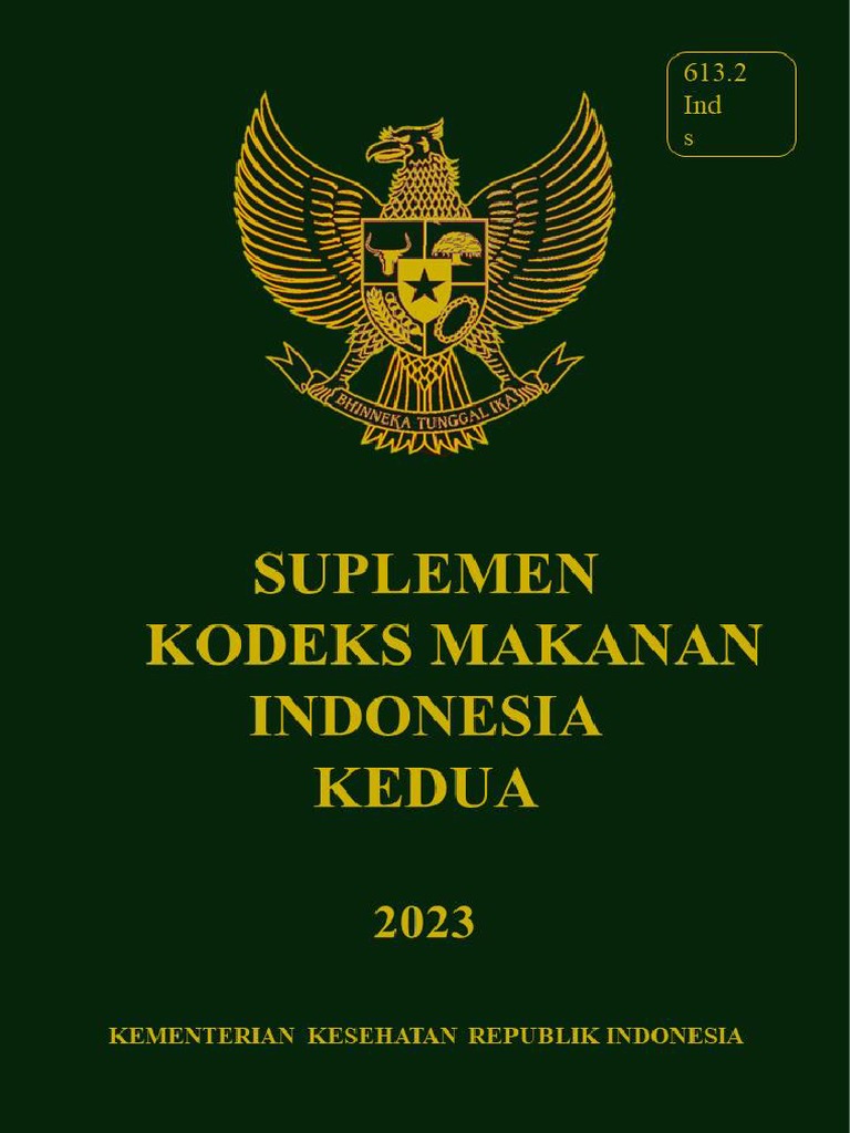 Suplemen Kodeks Makanan Indonesia Kedua | PDF