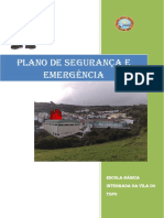 Plano de Segurança E Emergência: Escola Básica Integrada Da Vila Do Topo
