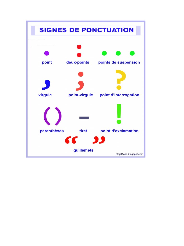Signes Ponctuation | PDF