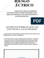 Es La Posibilidad Que Circule Corriente Eléctrica Por El Cuerpo Humano O Que Uno Esté Expuesto A Un Arco Eléctrico O Un Cortocircuito